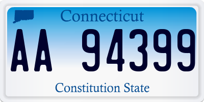 CT license plate AA94399