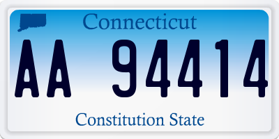 CT license plate AA94414