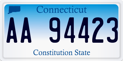CT license plate AA94423