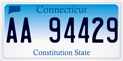 CT license plate AA94429