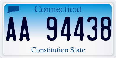 CT license plate AA94438