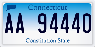 CT license plate AA94440