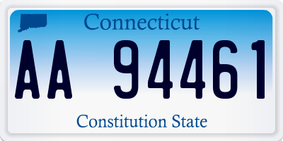 CT license plate AA94461