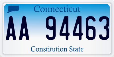 CT license plate AA94463