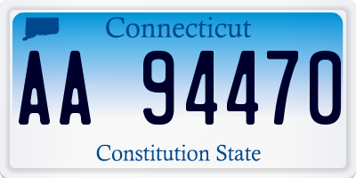 CT license plate AA94470