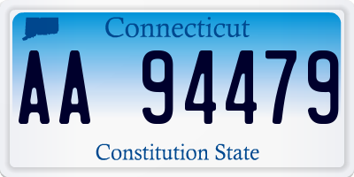 CT license plate AA94479