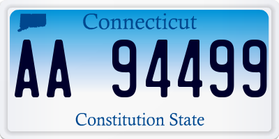 CT license plate AA94499