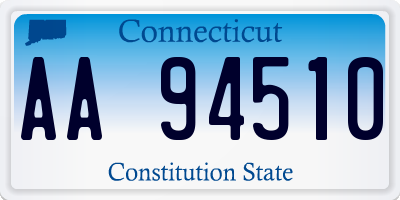 CT license plate AA94510