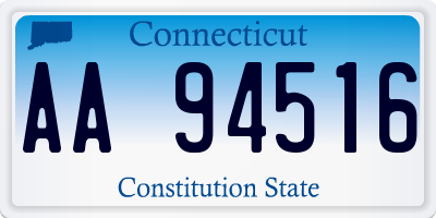CT license plate AA94516