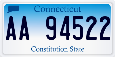 CT license plate AA94522