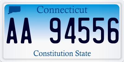 CT license plate AA94556