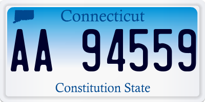 CT license plate AA94559