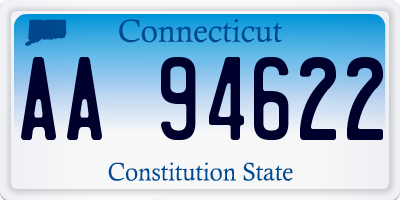 CT license plate AA94622