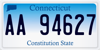 CT license plate AA94627