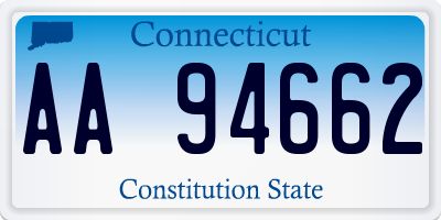 CT license plate AA94662