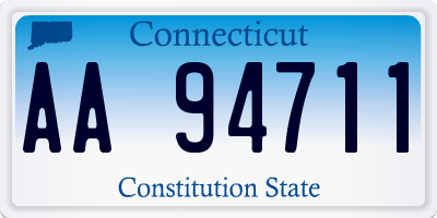 CT license plate AA94711