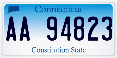 CT license plate AA94823