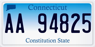 CT license plate AA94825