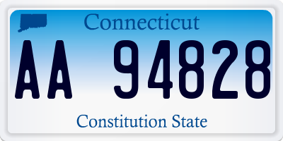 CT license plate AA94828