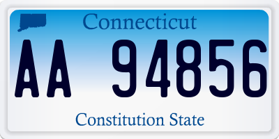 CT license plate AA94856