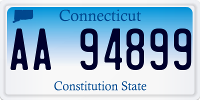 CT license plate AA94899