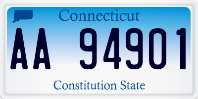 CT license plate AA94901