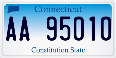 CT license plate AA95010