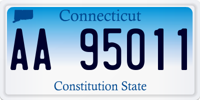 CT license plate AA95011