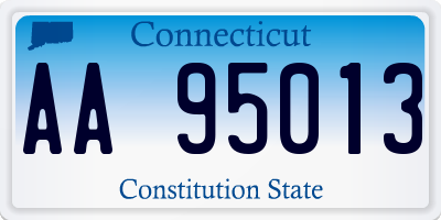 CT license plate AA95013