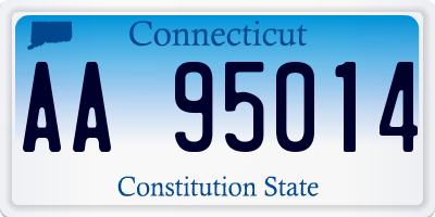 CT license plate AA95014