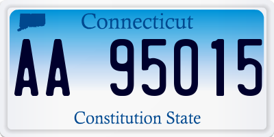 CT license plate AA95015