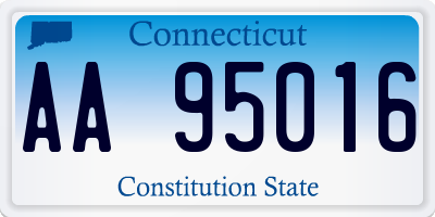 CT license plate AA95016