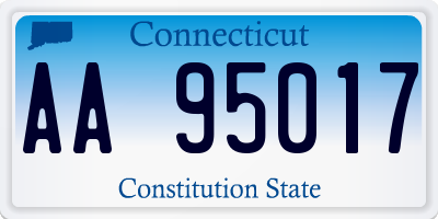 CT license plate AA95017