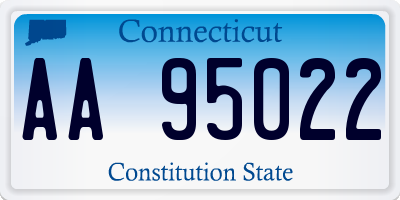 CT license plate AA95022