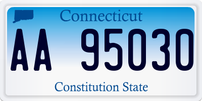 CT license plate AA95030