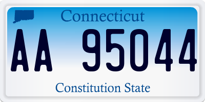 CT license plate AA95044