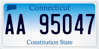 CT license plate AA95047