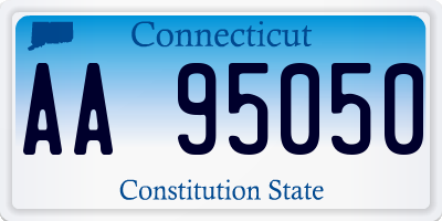 CT license plate AA95050