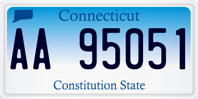 CT license plate AA95051