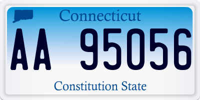 CT license plate AA95056