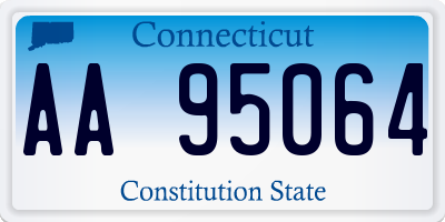 CT license plate AA95064