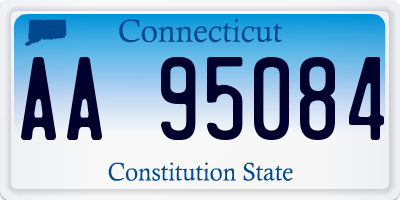 CT license plate AA95084