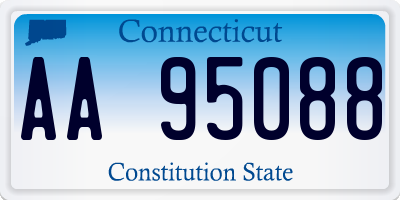 CT license plate AA95088