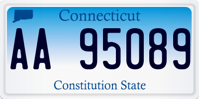 CT license plate AA95089