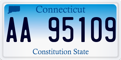 CT license plate AA95109