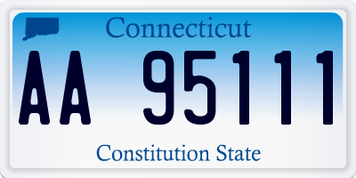 CT license plate AA95111