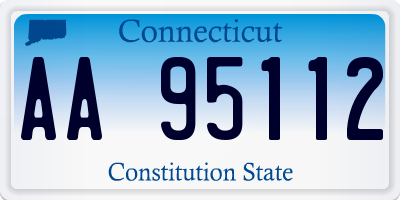 CT license plate AA95112