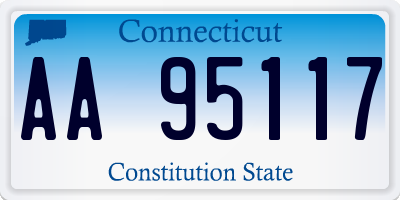 CT license plate AA95117