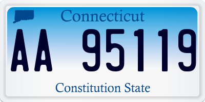 CT license plate AA95119