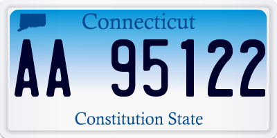 CT license plate AA95122